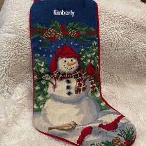 Festive Snowman Christmas Stocking
